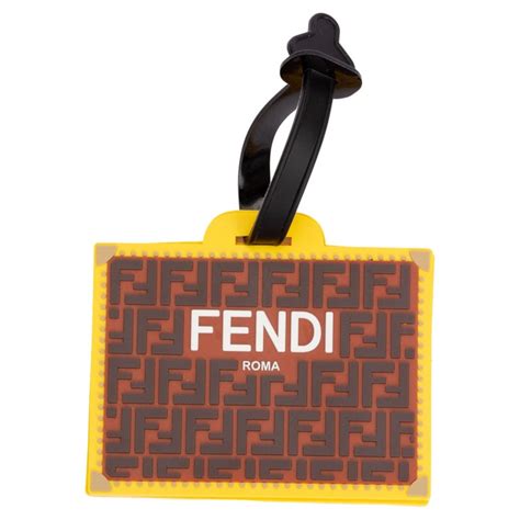 fendi striped duffle bag|Fendi luggage tag.